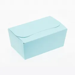 500g Fold Flat Ballotin; Pastel Turquoise